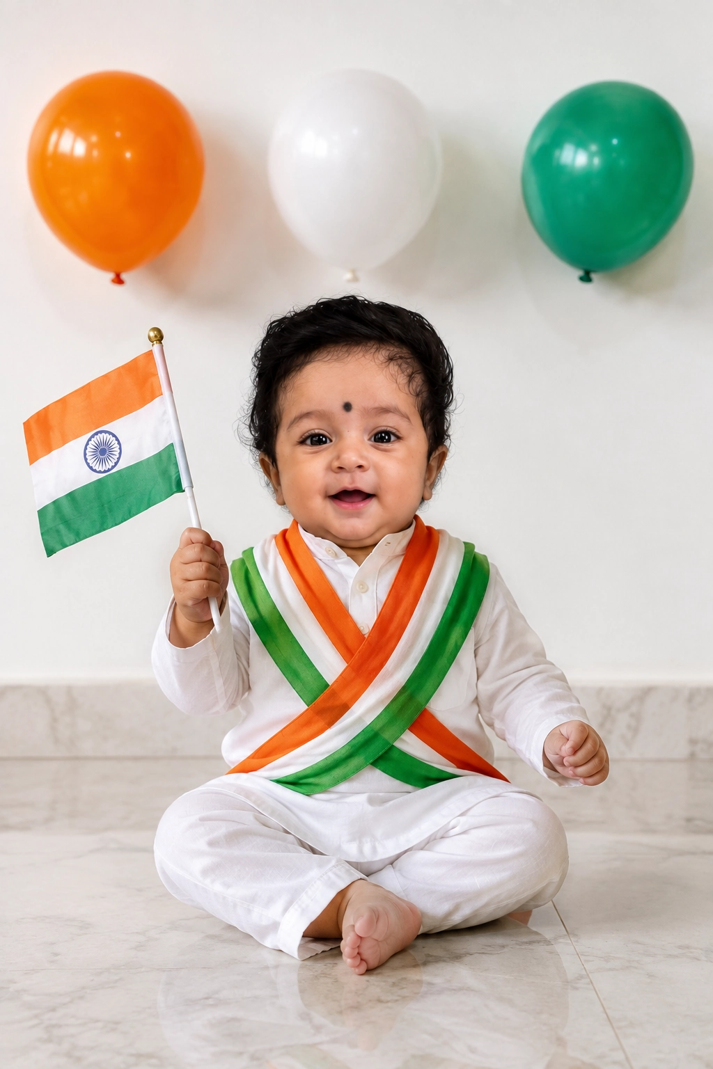 How to Edit 15th August Baby Photo with Flag Using ChatGPT AI Prompts